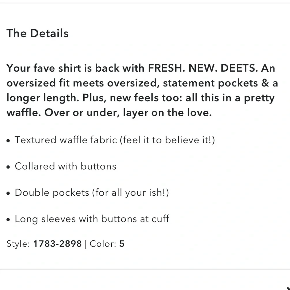 Aerie Gray Button Down Shirt - Picture 9 of 9